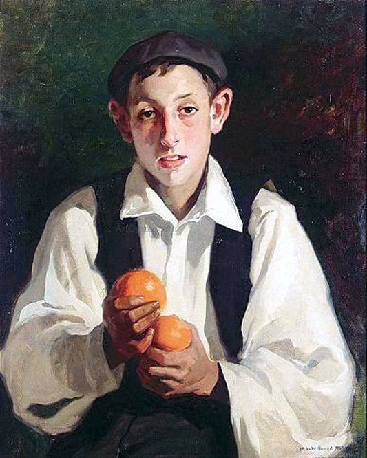  Julio Vila Prades Nino con Naranjas - Canvas Print