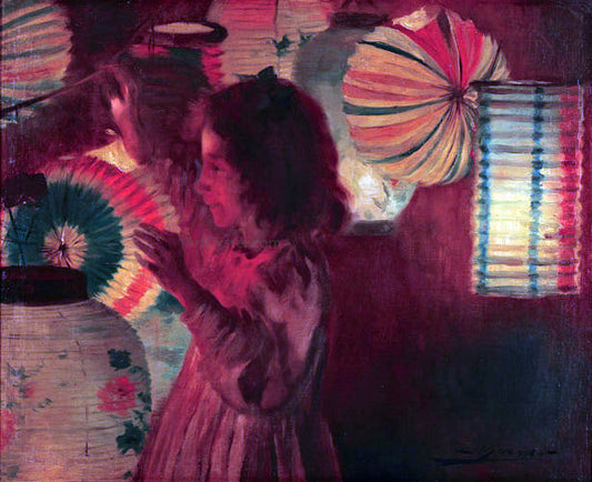  Luis Graner Ninas Jugando - Canvas Print