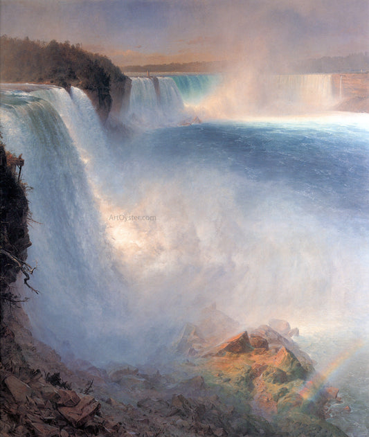  Frederic Edwin Church Niagara Falls from the American Side - Canvas Print