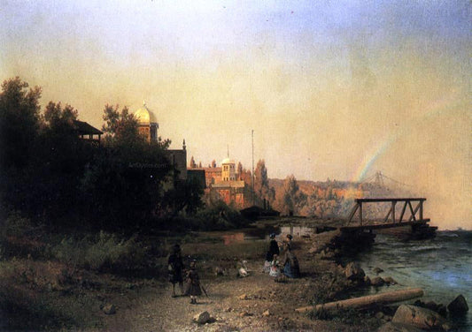  Herman Herzog Niagara from the Museum, the Brink of the Horseshoe - Canvas Print