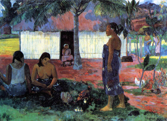  Paul Gauguin No te aha oe Riri? (also known as Why are You Angry?) - Canvas Print