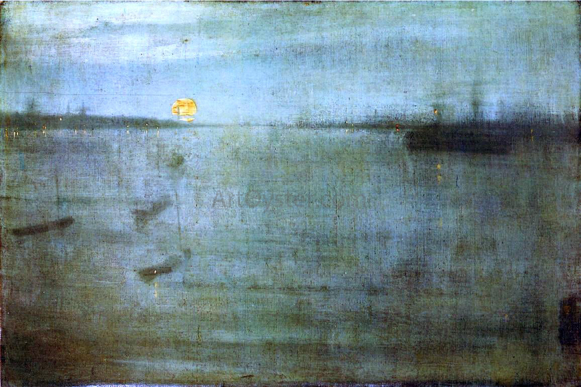  James McNeill Whistler Nocturne: Blue and Gold - Southampton Water - Canvas Print