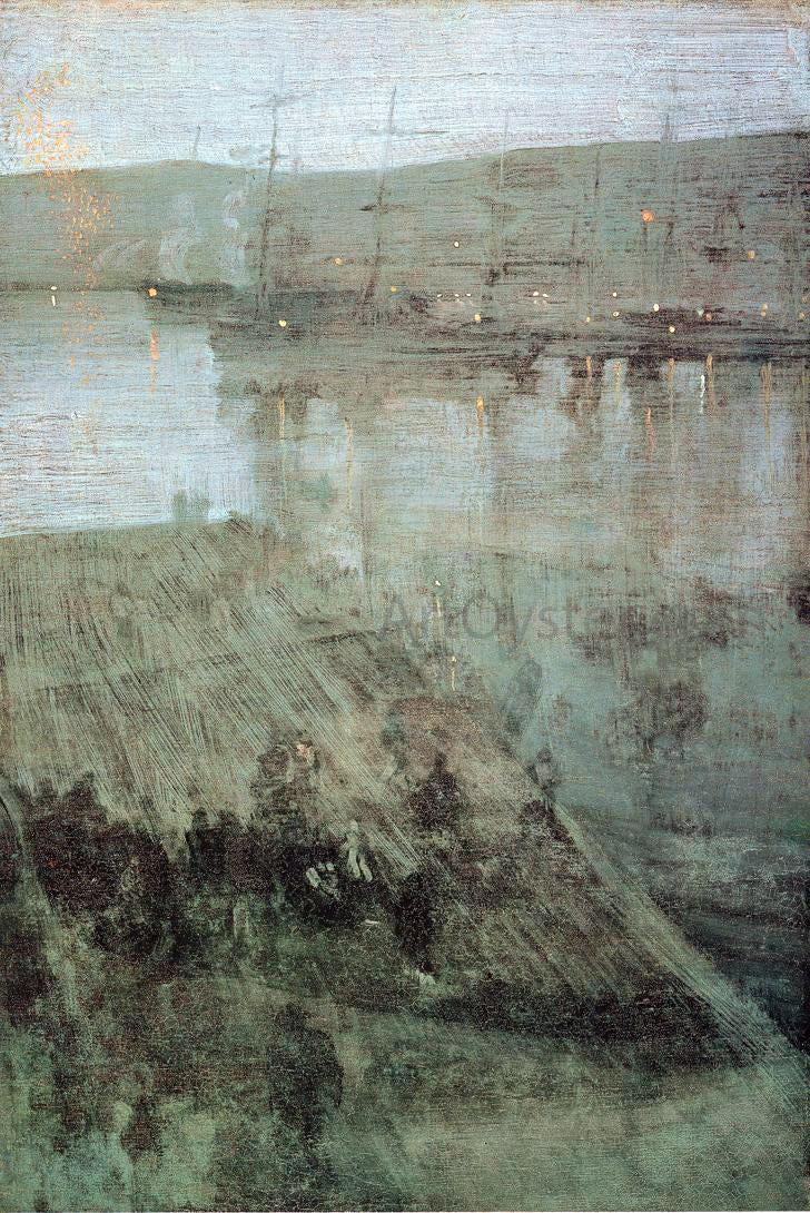  James McNeill Whistler Nocturne in Blue and Gold: Valparaiso Bay - Canvas Print