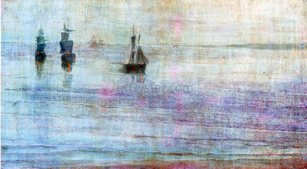  James McNeill Whistler Nocturne: the Solent - Canvas Print