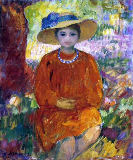  Henri Lebasque Nono in a Hat - Canvas Print