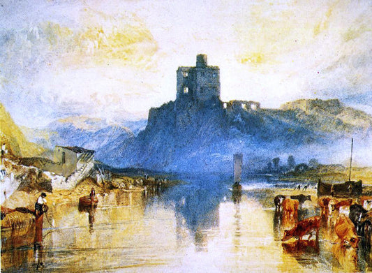  Joseph William Turner Norham Castle, on the Tweed (for "Rivers of England") - Canvas Print
