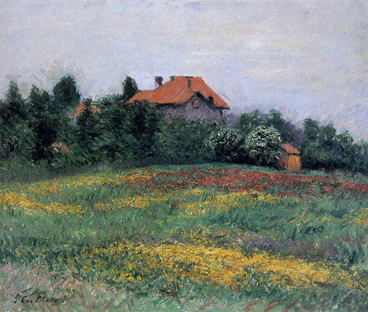  Gustave Caillebotte Norman Landscape - Canvas Print