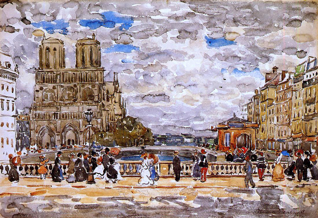  Maurice Prendergast Notre Dame, Paris - Canvas Print