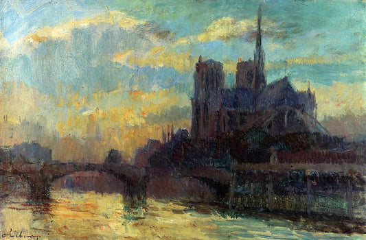  Albert Lebourg Notre-Dame, Paris - Canvas Print