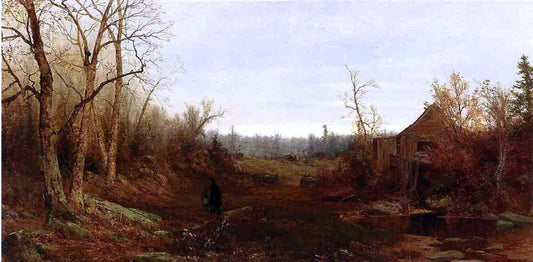  Jervis McEntee November Day, 1863 - Canvas Print