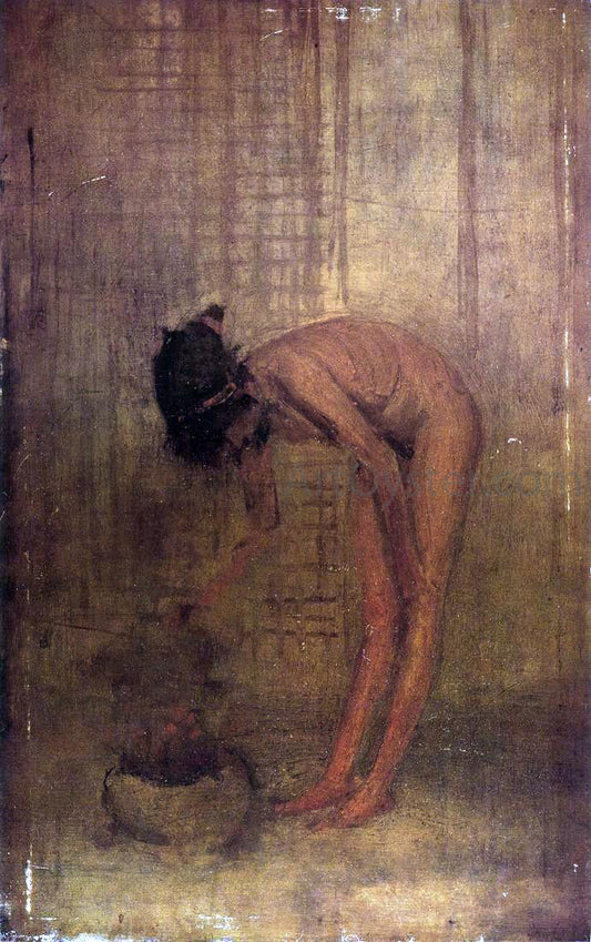  James McNeill Whistler Nude Girl with a Bowl - Canvas Print