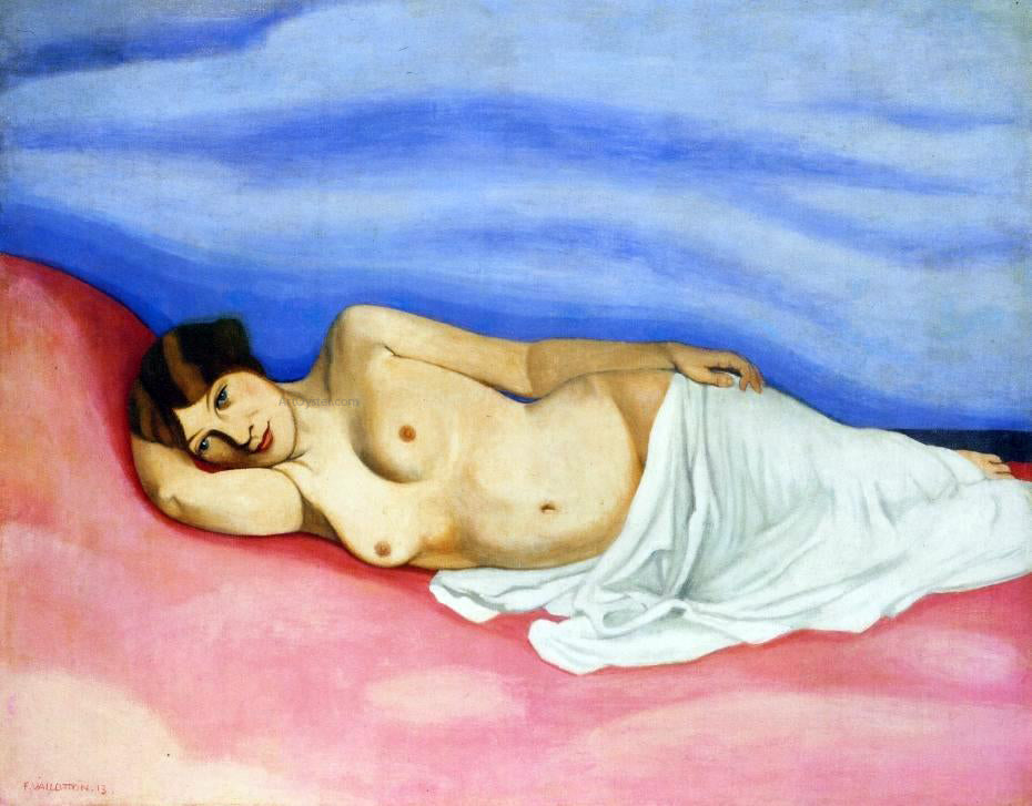  Felix Vallotton Nude in Bed - Canvas Print