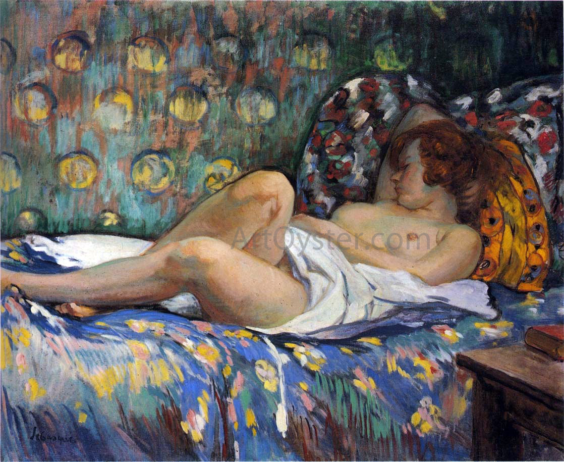  Henri Lebasque A Nude in Repose - Canvas Print