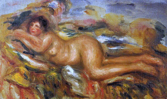  Pierre Auguste Renoir Nude on the Grass - Canvas Print