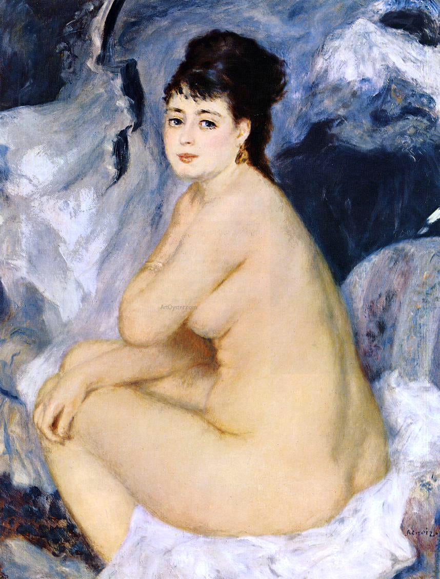  Pierre Auguste Renoir Nude Seated on a Sofa - Canvas Print