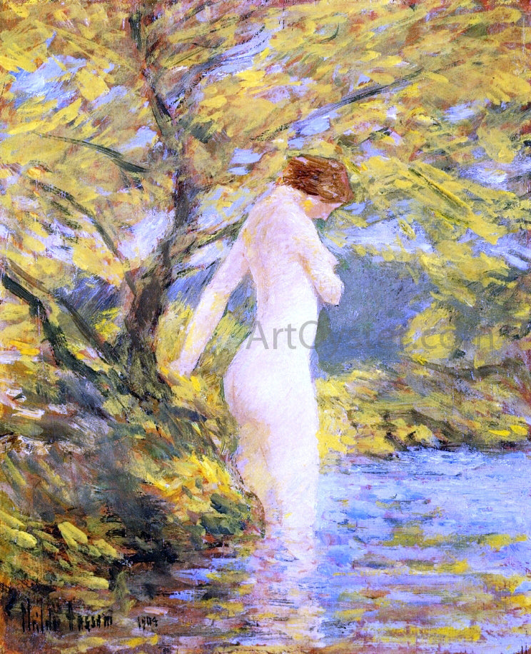  Frederick Childe Hassam A Nymph Bathing - Canvas Print