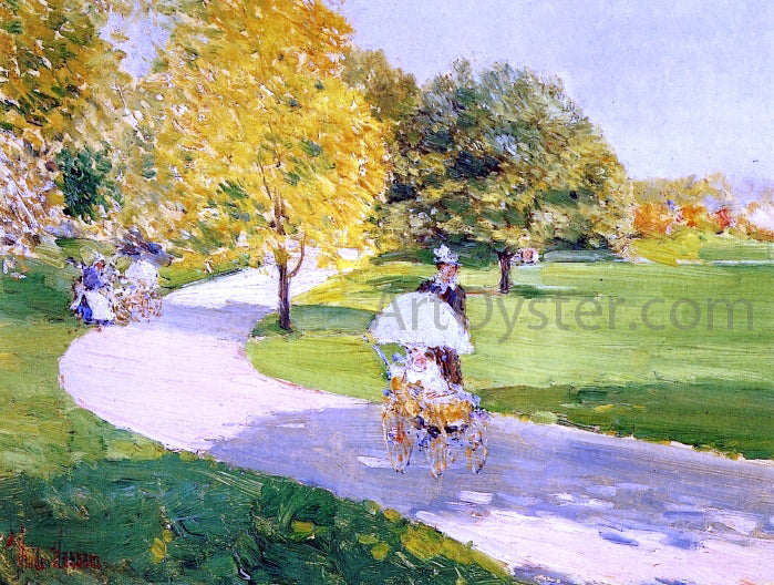  Frederick Childe Hassam Nurses in the Park - Canvas Print