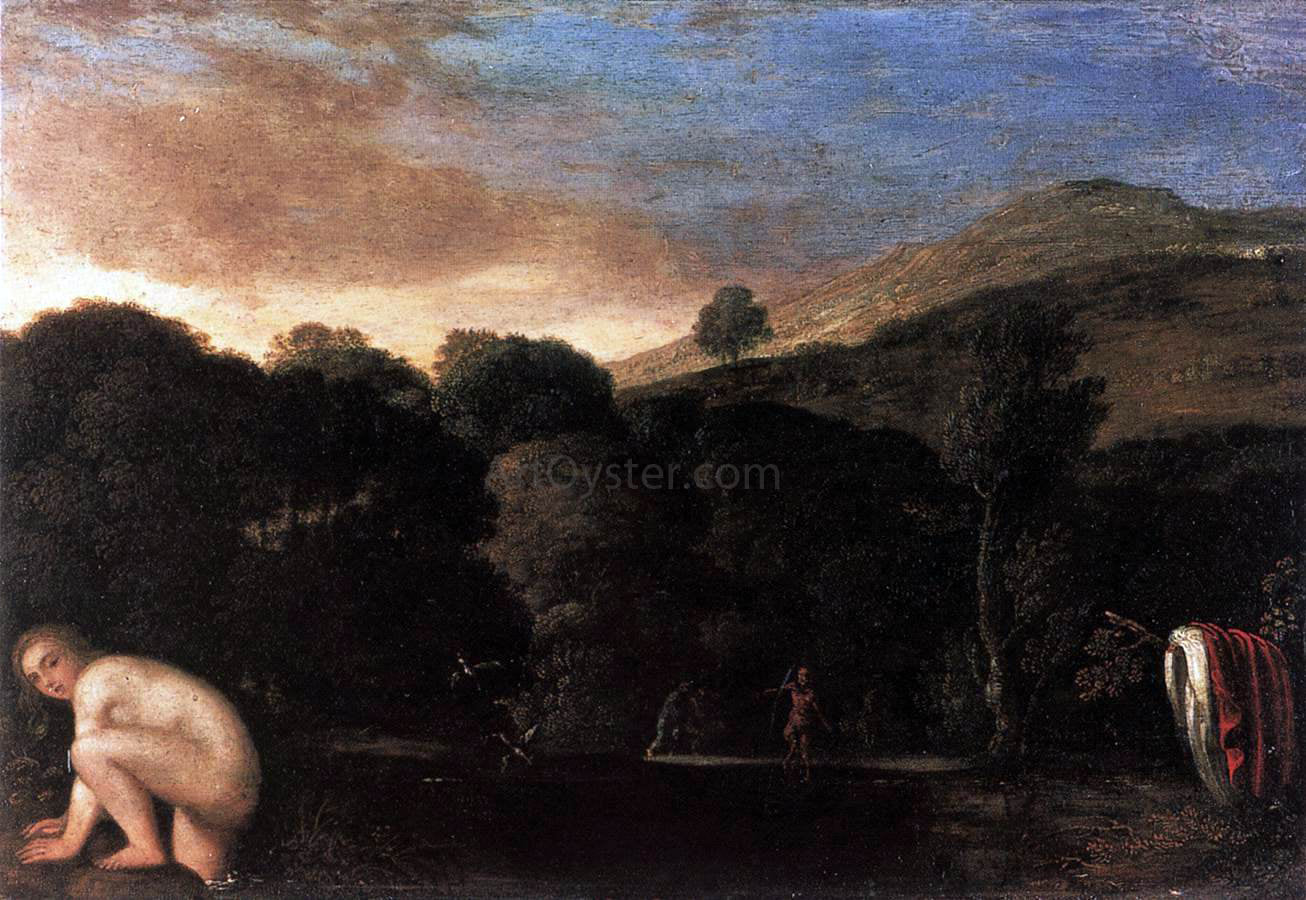  Adam Elsheimer Nymph Fleeing Satyrs - Canvas Print