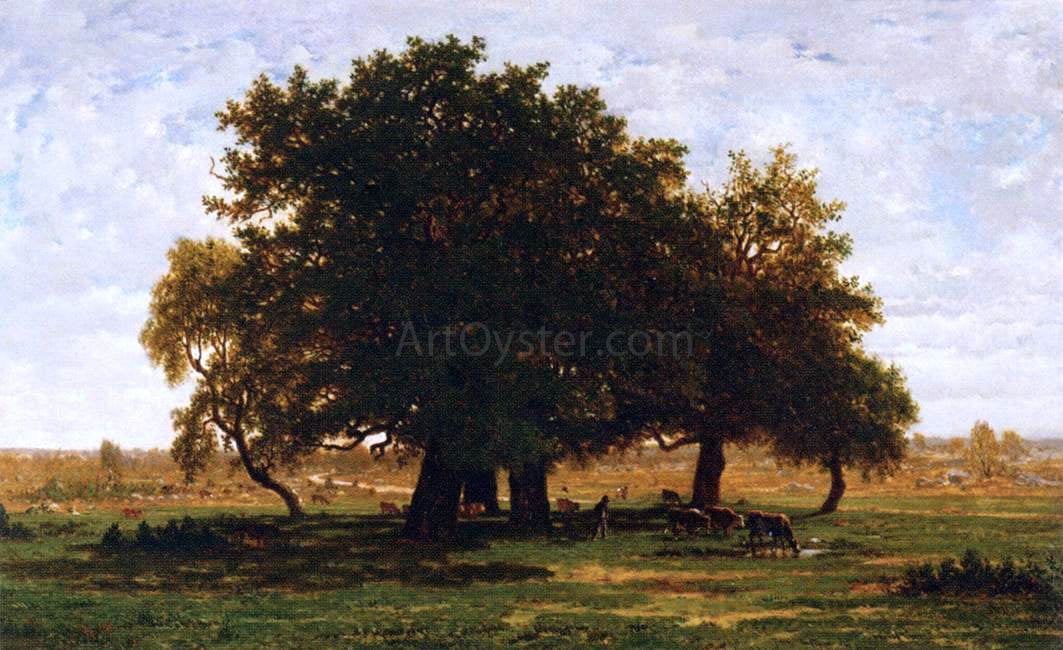  Theodore Rousseau Oak Grove, Apremont - Canvas Print