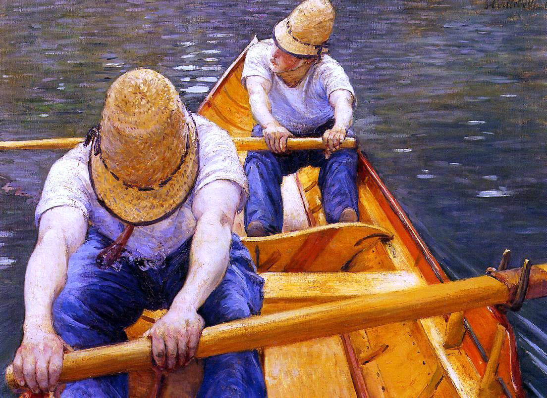  Gustave Caillebotte Oarsmen - Canvas Print