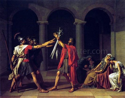  Jacques-Louis David Oath of the Horatii - Canvas Print