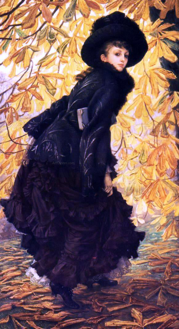  James Tissot October - Canvas Print