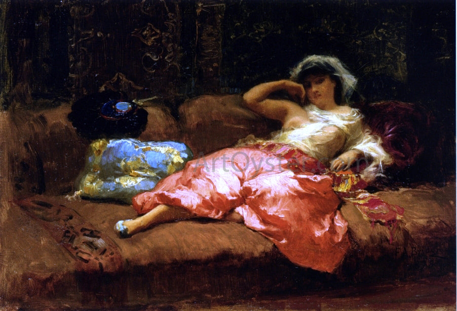  Frederick Arthur Bridgeman Odalisque - Canvas Print