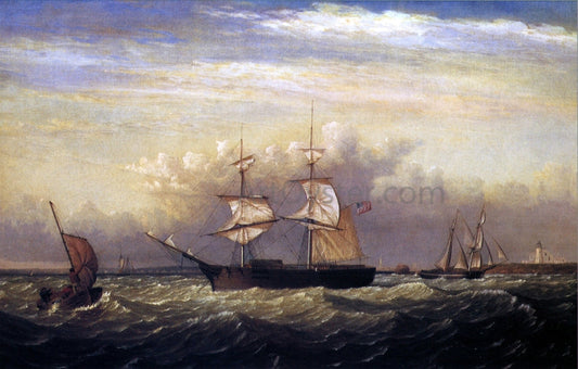  Fitz Hugh Lane Off Ten Pound Island, Gloucester Harbor, Massachusetts - Canvas Print