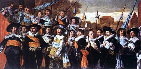  Frans Hals Officers and Sergeants of the St George Civic Guard Company - Canvas Print