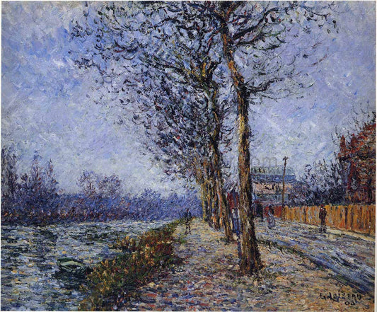  Gustave Loiseau Oise at Pontoise - Canvas Print