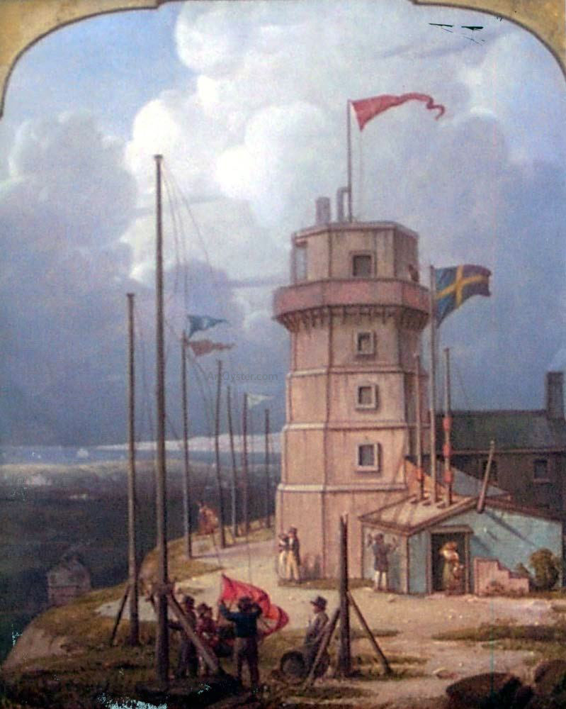  Robert Salmon Old Bidston Lighthouse - Canvas Print