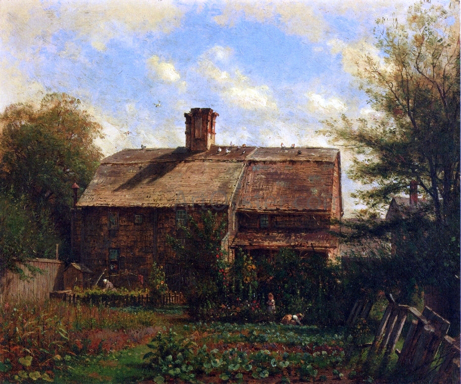  Thomas Worthington Whittredge Old House, Westport - Canvas Print