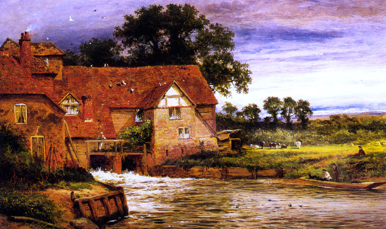  Benjamin Williams Leader Old Streatley Mill - Canvas Print