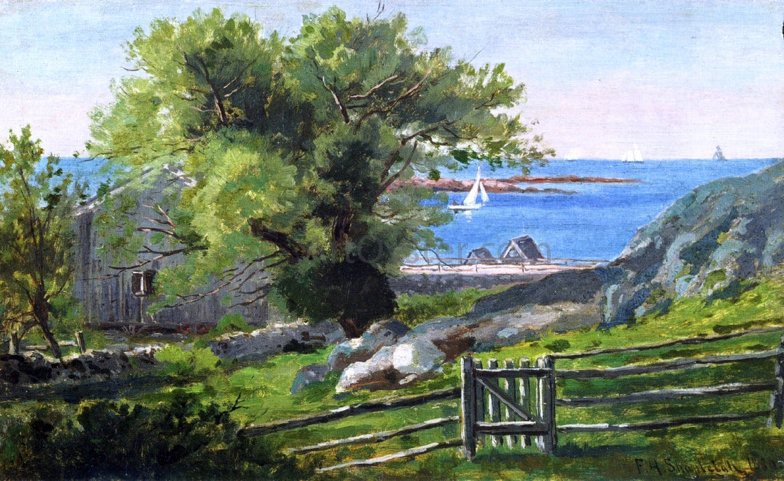  Frank Henry Shapleigh Old Willow at Cohasset, MA., 1880 - Canvas Print