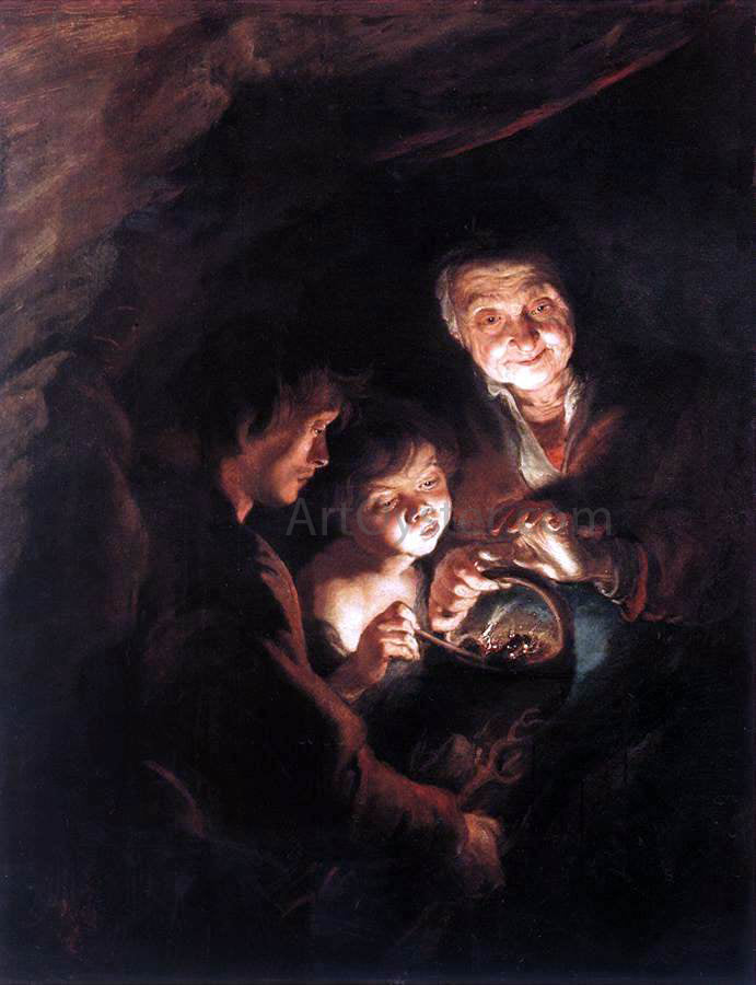  Peter Paul Rubens Old Woman with a Basket of Coal - Canvas Print