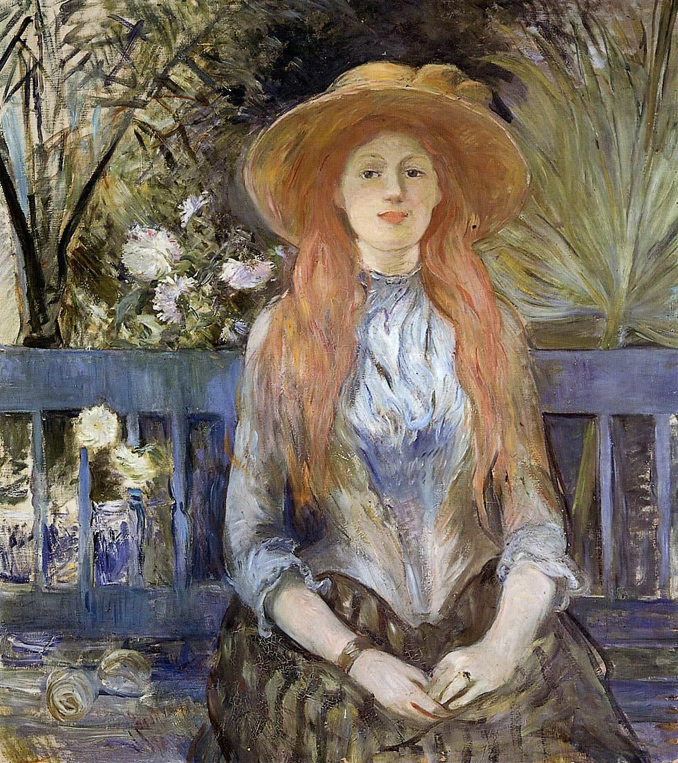  Berthe Morisot On a Bench - Canvas Print