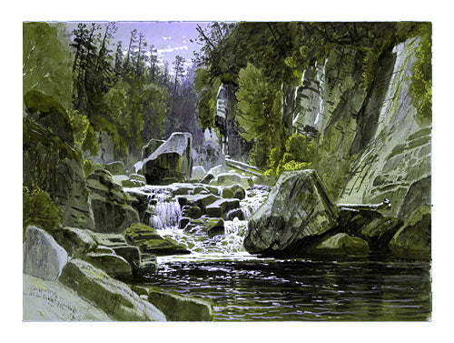  James David Smillie On the Ausable - Canvas Print