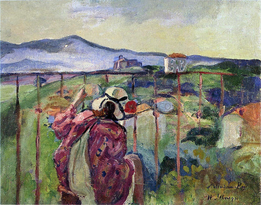  Henri Lebasque On the Balcony - Canvas Print