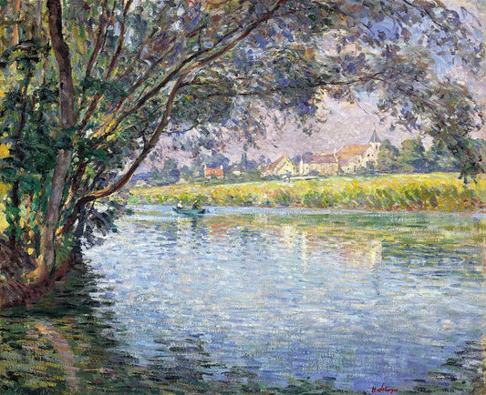  Henri Lebasque On the Banks of the Marne - Canvas Print