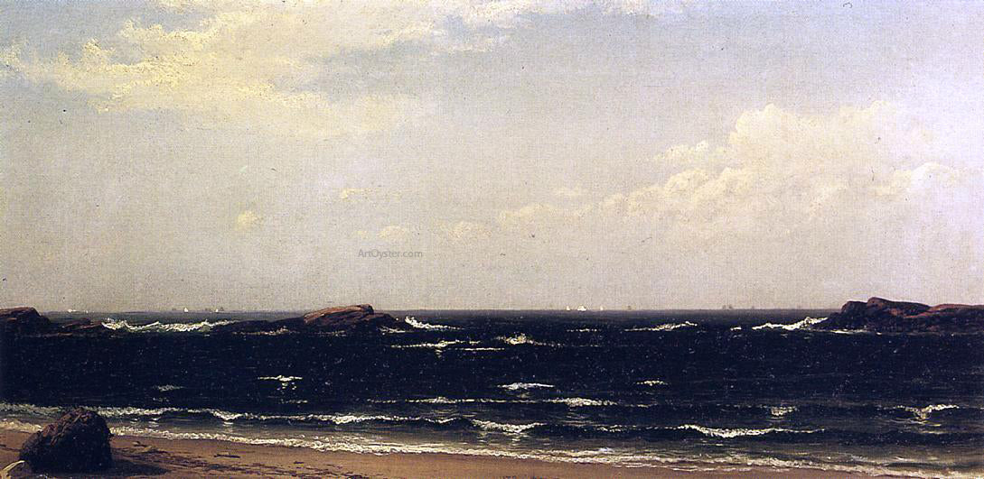  Alfred Thompson Bricher On the Beach - High Noon - Canvas Print