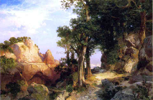  Thomas Moran On the Berry Trail - Grand Canyon of Arizona - Canvas Print