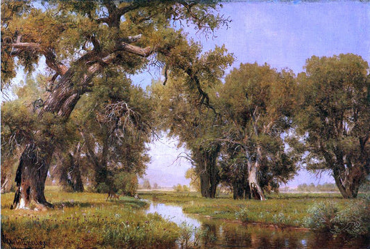  Thomas Worthington Whittredge On The Cache la Poudre River, Colorado - Canvas Print