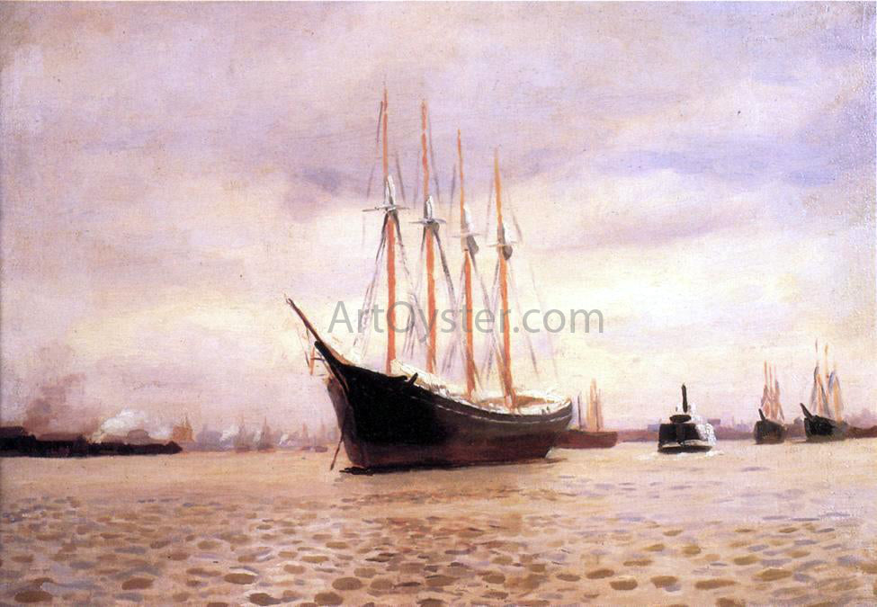  Thomas Pollock Anschutz On the Delaware at Tacony - Canvas Print