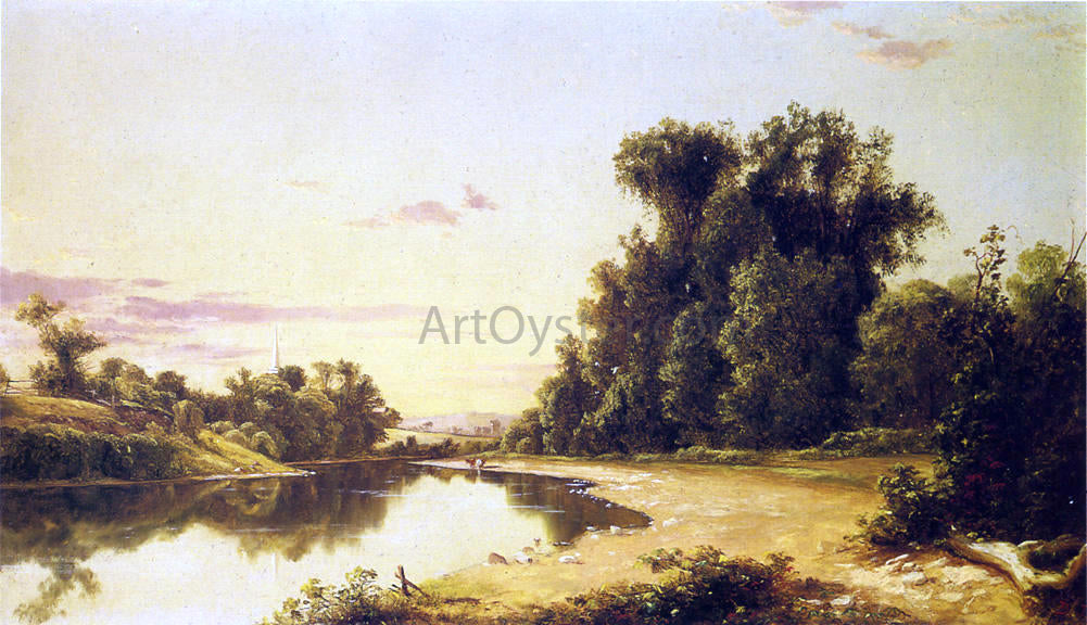  David Johnson On the Escopus at Hurley, New York - Canvas Print