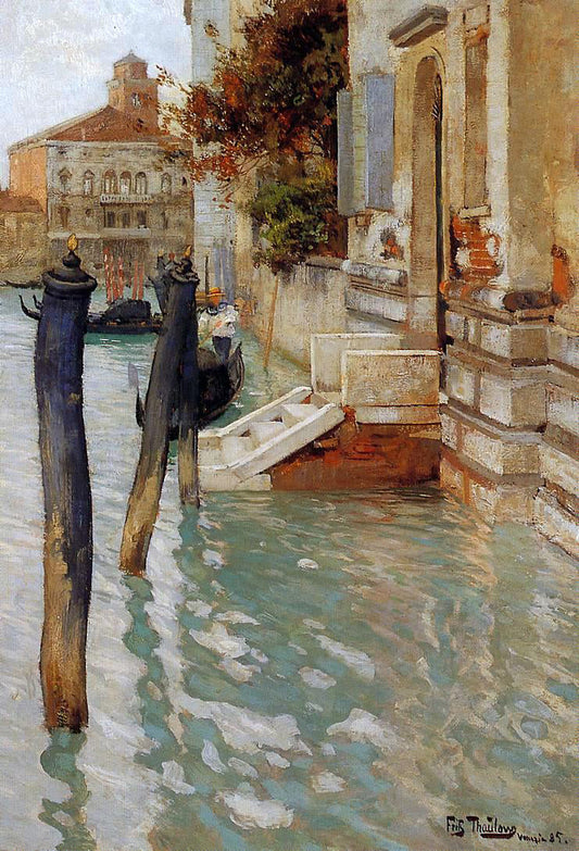  Fritz Thaulow On the Grand Canal, Venice - Canvas Print