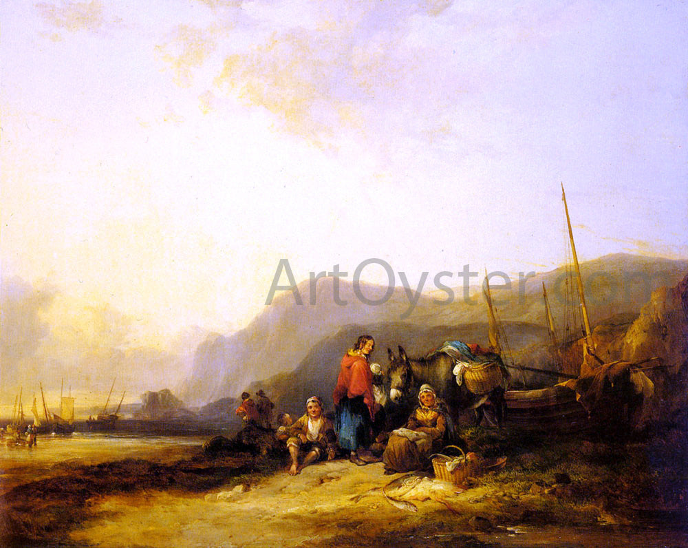  Senior William Shayer On The Hampshire Coast - Canvas Print