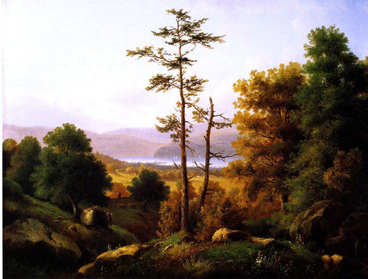  Henry Ary On the Hudson - Canvas Print