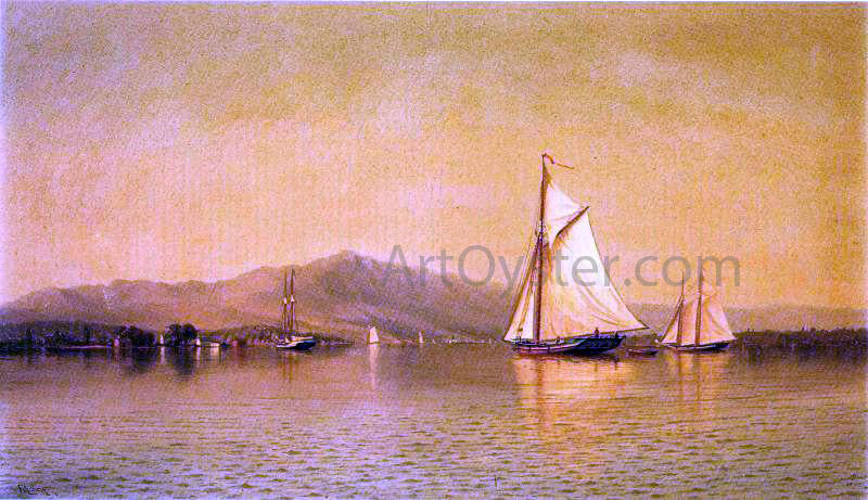  Francis A Silva On the Hudson near Haverstraw - Canvas Print