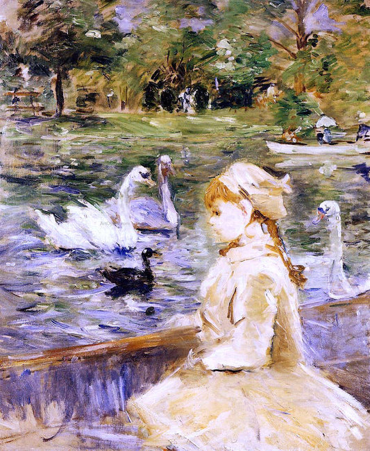  Berthe Morisot On the Lake - Canvas Print