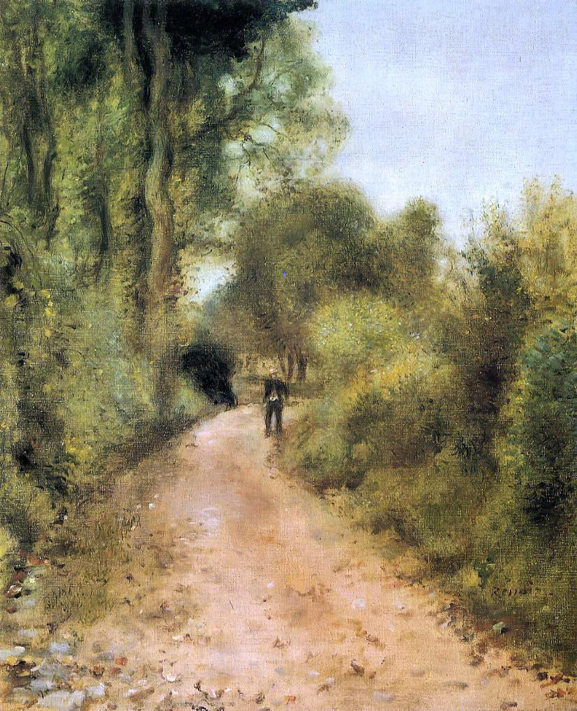  Pierre Auguste Renoir On the Path - Canvas Print